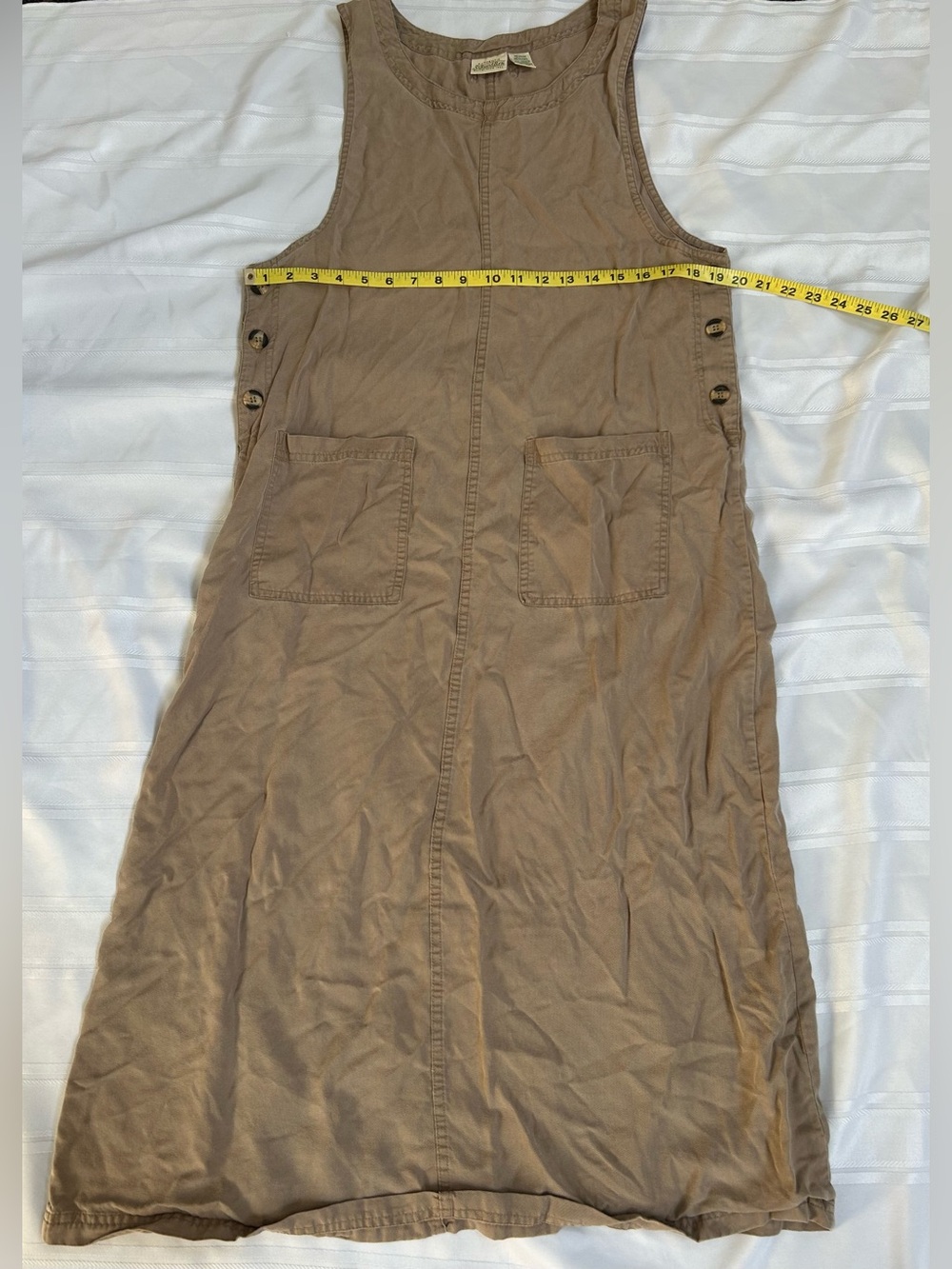 Vintage St. John’s Bay Tencel Maxi Dress Medium Cottagecore Pockets